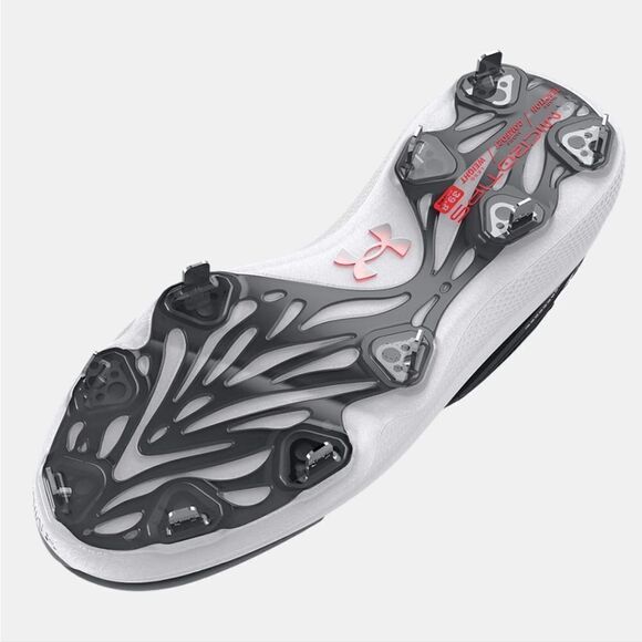 New Under Armour Men's UA Yard Low MT Baseball Running Metal Black Cleats size 8 - Picture 5 of 6